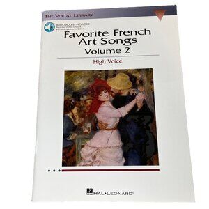 Favorite French Art Songs Volume 2 High Voice Vocal Sheet Music Hal Leonard